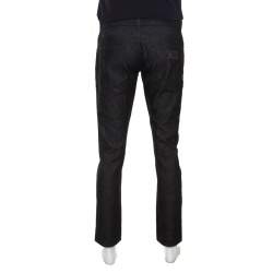 Pre Owned Dolce & Gabbana 14 Gold Black Straight Fit jeans M