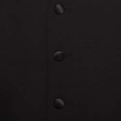 Pre Owned Dolce & Gabbana Black Wool and Silk Tailored Waistcoat M