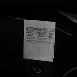 Pre Owned Dolce & Gabbana Martini Black Textured Wool Tailored Blazer M
