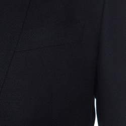 Pre Owned Dolce & Gabbana Martini Black Textured Wool Tailored Blazer M