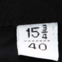 Pre Owned قميص دولتشي أند غابانا براد بأكمام طويلة خليط قطن أسود M