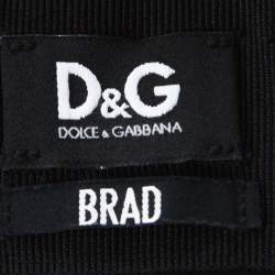 Pre Owned قميص دولتشي أند غابانا براد بأكمام طويلة خليط قطن أسود M