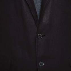Pre Owned Dolce & Gabbana Brown Linen Blazer XL