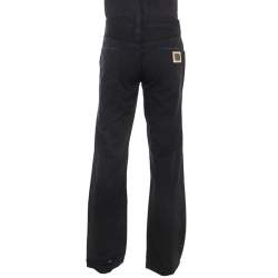 Pre Owned Dolce & Gabbana Black Distressed Denim Jeans XL