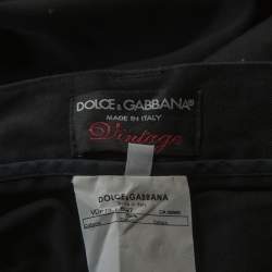 Pre Owned Dolce & Gabbana Black Distressed Denim Jeans XL