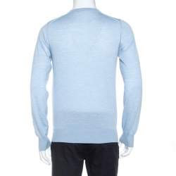 Pre Owned Dolce & Gabbana Light Blue Cashmere Sweater M