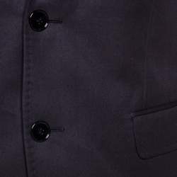 Pre Owned Dolce & Gabbana Black Cotton Two Buttoned Blazer S