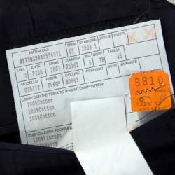 Pre Owned Dolce & Gabbana Black Cotton Two Buttoned Blazer S