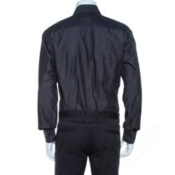 مملوكة مسبقًا Dolce & Gabbana Grey Chambray Cotton Tailored Fit Shirt XL