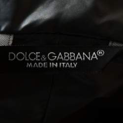 Pre Owned Dolce & Gabbana Grey Nylon Sleeveless Quilted Jacket XS