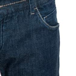 Pre Owned بنطلون جينز أرجل مستقيمة دنيم أزرق M