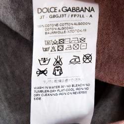 Pre Owned Dolce & Gabbana Multicolor Cotton Cowboy Print T Shirt XS
