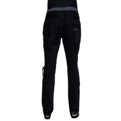 Pre Owned Dolce & Gabbana 14 Black Distressed Denim Pant Detail Jeans L