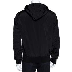 Pre Owned Dolce & Gabbana Dark Brown Hooded Bomber Jacket XXL