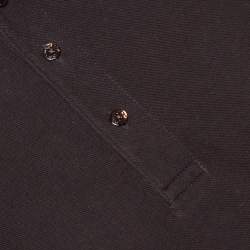 مملوكة مسبقًا Dolce & Gabbana Brown Cotton Polo T-Shirt M