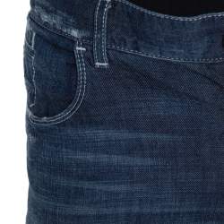 Pre Owned بنطلون جينز دولتشي أند غابانا قصه 14 غولد دنيم مغسول متوسط أزرق مقاس وسط (ميديوم)