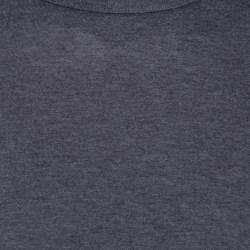 مملوكة مسبقًا Dolce & Gabbana Grey Cotton Round Neck T-Shirt S