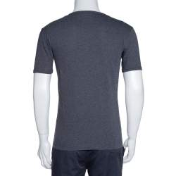 مملوكة مسبقًا Dolce & Gabbana Grey Cotton Round Neck T-Shirt S