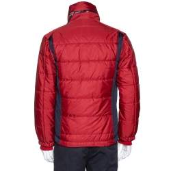 Pre Owned Dolce & Gabbana Red Hooded Puffer Jacket XS