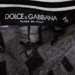 Pre Owned Dolce & Gabbana Grey Marilyn Monroe Print Cotton T-Shirt XS
