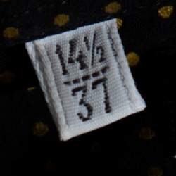 مملوكة مسبقًا قميص دولتشي أند غابانا قصه غولد قطن مطبوع نقط أسود و أصفر مقاس صغير جداً (اكس سمول)