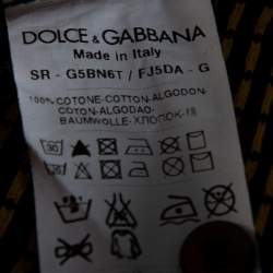 مملوكة مسبقًا قميص دولتشي أند غابانا قصه غولد قطن مطبوع نقط أسود و أصفر مقاس صغير جداً (اكس سمول)