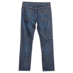 Pre Owned Dolce & Gabbana Indigo Denim 16 Classic Straight Leg Jeans S