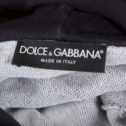 مملوكة مسبقًا هودي دولتشي أند غابانا أي ونت تو بي كينغ قطن أسود مقاس صغير جدًا - إكس سمول