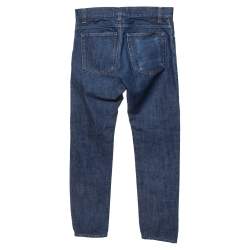 مملوكة مسبقًا Dolce & Gabbana 14 Gold Blue Denim Straight Leg Jeans S