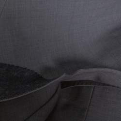 Pre Owned Dolce & Gabbana Gold Grey Wool Two Buttoned Jacket L