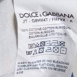 Pre Owned Dolce & Gabbana White Cotton Sicilian Print T-Shirt 3XL