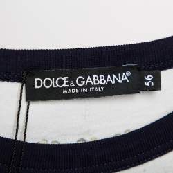 Pre Owned Dolce & Gabbana White Cotton Sicilian Print T-Shirt 3XL