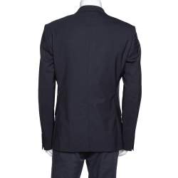 Pre Owned Dolce & Gabbana Navy Blue Wool Martini Tailored Jacket XL