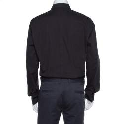 Pre Owned Dolce & Gabbana Black Cotton Stretch Long Sleeve Shirt XXL