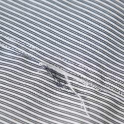 Pre Owned Dolce & Gabbana Grey Striped Cotton Button Front Sicilia Shirt XL