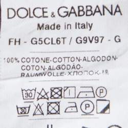Pre Owned Dolce & Gabbana Wine Red Armour Printed Cotton Button Front Shirt L