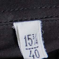 Pre Owned قميص دولتشي أند غابانا أزرار أمامية قطن أسود مقاس كبير (لارج)