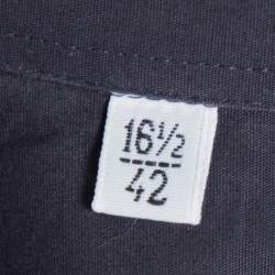 Pre Owned قميص دولتشي أند غابانا قصه غولد أكمام طويلة قطن مرن أسود مقاس كبير جداً (اكس لارج)