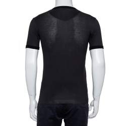 Dolce & Gabbana Black Sicilian Western Printed Cotton Crewneck T-Shirt XS