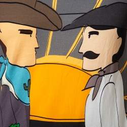 Pre Owned Dolce & Gabbana Grey Printed Cotton Crewneck T-Shirt S