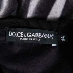 Pre Owned Dolce & Gabbana Black Cotton James Dean Printed Crewneck T-Shirt XS