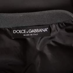 Pre Owned Dolce & Gabbana Dark Grey Synthetic Plaque Gilet XL