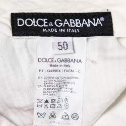 Pre Owned Dolce & Gabbana Beige Tapered Leg Trousers L