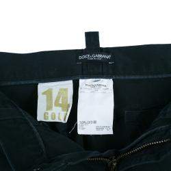 مملوكة مسبقًا سروال دولتشي أند غابانا دينم أسود رجالي S