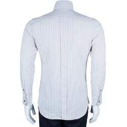 مملوكة مسبقًا Dolce & Gabbana Men's Striped Button Down Shirt S