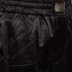 Pre Owned Dolce & Gabbana Black Synthetic Side Strip Detail Shorts XL