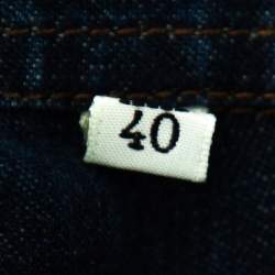 مملوكة مسبقًا قميص دولتشي أند غابانا أزرار أمامية دنيم خفيف الوزن أزرق مقاس كبير (لارج)