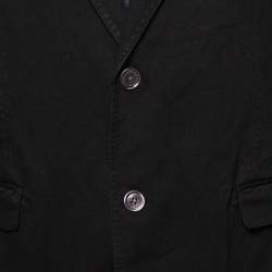 Pre Owned Dolce & Gabbana Black Denim Button Front Blazer XXL
