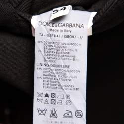 Pre Owned Dolce & Gabbana Black Denim Button Front Blazer XXL