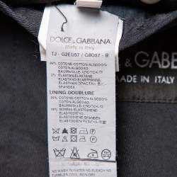 Pre Owned Dolce & Gabbana Navy Blue Denim Double Breasted Blazer XXL
